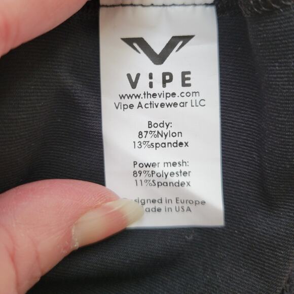 NWT Vipe Althletic Tank Top Built in Bra Blue & Black Color Blocked Yoga - S - Picture 7 of 9